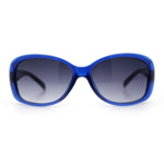 Kids Size Girls Classic 90s Designer Style Wrap Rounded Rectangle Sunglasses