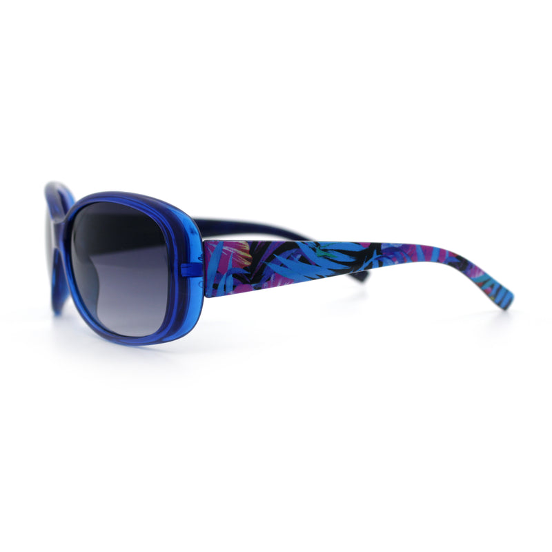 Kids Size Girls Classic 90s Designer Style Wrap Rounded Rectangle Sunglasses