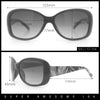 Kids Size Girls Classic 90s Designer Style Wrap Rounded Rectangle Sunglasses