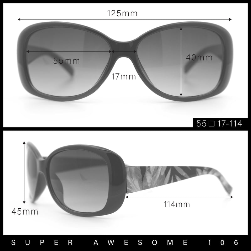 Kids Size Girls Classic 90s Designer Style Wrap Rounded Rectangle Sunglasses