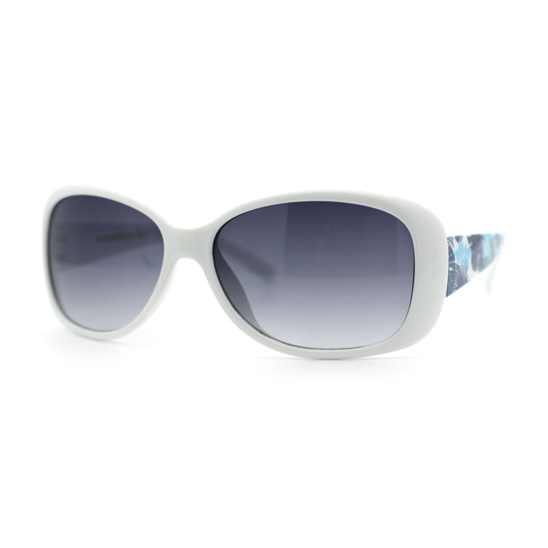 Kids Size Girls Classic 90s Designer Style Wrap Rounded Rectangle Sunglasses