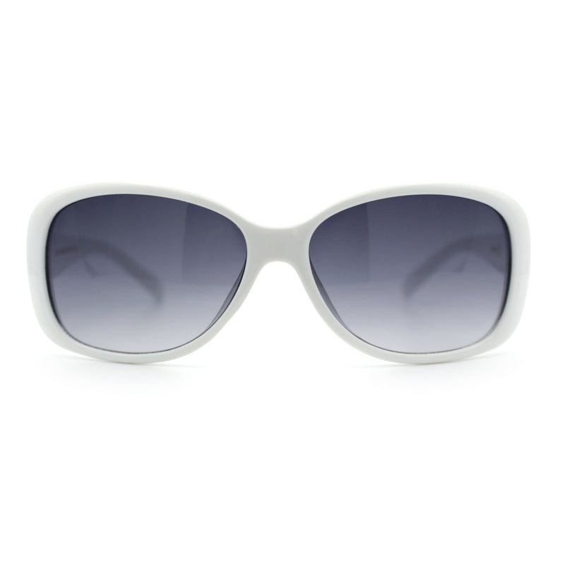 Kids Size Girls Classic 90s Designer Style Wrap Rounded Rectangle Sunglasses