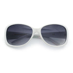 Kids Size Girls Classic 90s Designer Style Wrap Rounded Rectangle Sunglasses