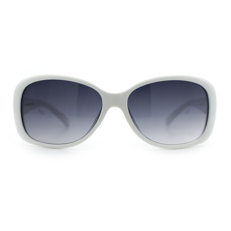 Kids Size Girls Classic 90s Designer Style Wrap Rounded Rectangle Sunglasses
