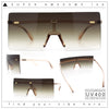 Oversize Rimless Shield Square Rectangle Large Sunglasses