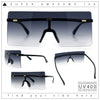 Oversize Rimless Shield Square Rectangle Large Sunglasses