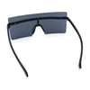 Oversize Rimless Shield Square Rectangle Large Sunglasses