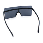 Oversize Rimless Shield Square Rectangle Large Sunglasses