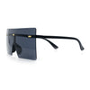 Oversize Rimless Shield Square Rectangle Large Sunglasses