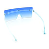 Oversize Rimless Shield Square Rectangle Large Sunglasses