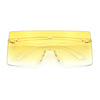 Oversize Rimless Shield Square Rectangle Large Sunglasses