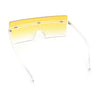 Oversize Rimless Shield Square Rectangle Large Sunglasses