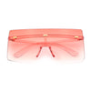 Oversize Rimless Shield Square Rectangle Large Sunglasses