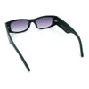 Womens Sparkly Glitter Thick Arm Slim Rectangle Sunglasses