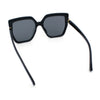 Womens Oversize Square Minimal Chic Mod Inset Lens Sunglasses