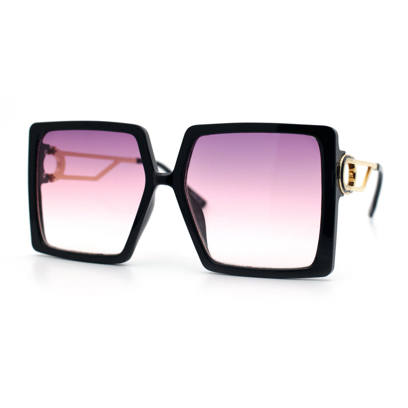 Womens Chic Designer Fashion Luxury Oversize Sunglasses