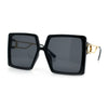 Womens Chic Designer Fashion Luxury Oversize Sunglasses