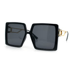 Womens Chic Designer Fashion Luxury Oversize Sunglasses