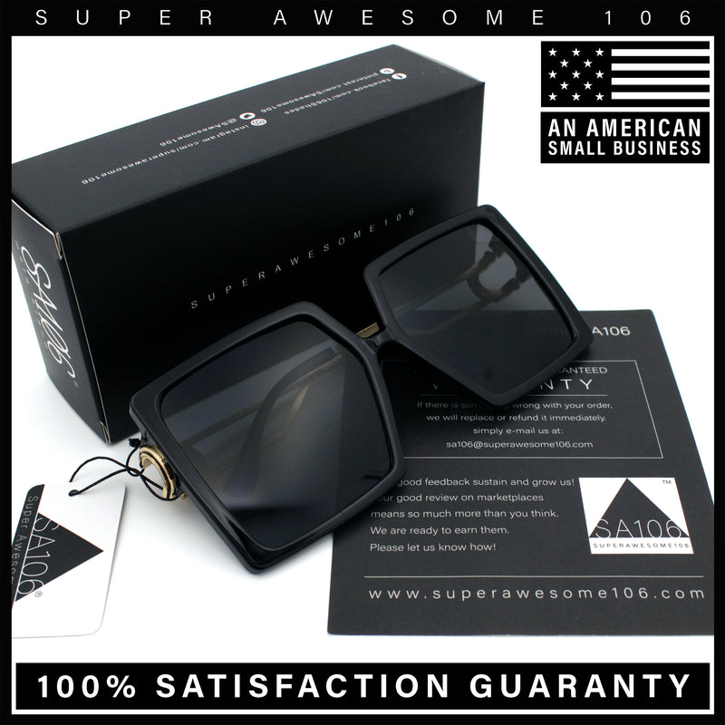 Womens Chic Designer Fashion Luxury Oversize Sunglasses