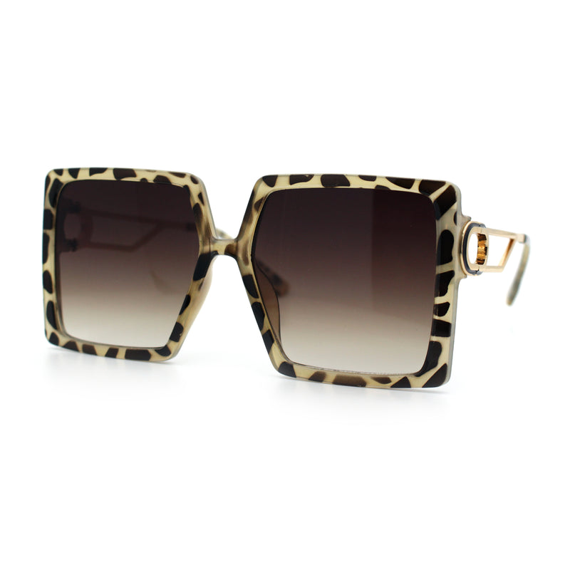 Womens Chic Designer Fashion Luxury Oversize Sunglasses