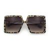 Womens Chic Designer Fashion Luxury Oversize Sunglasses