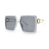 Womens Chic Designer Fashion Luxury Oversize Sunglasses