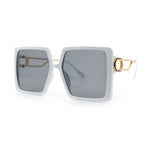 Womens Chic Designer Fashion Luxury Oversize Sunglasses