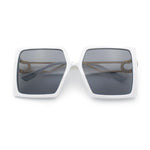 Womens Chic Designer Fashion Luxury Oversize Sunglasses