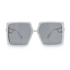 Womens Chic Designer Fashion Luxury Oversize Sunglasses