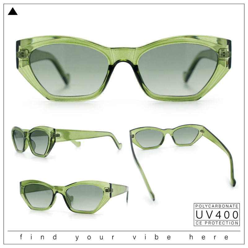 Womens Mod Thick Plastic Chunky Cat Eye Sunglasses