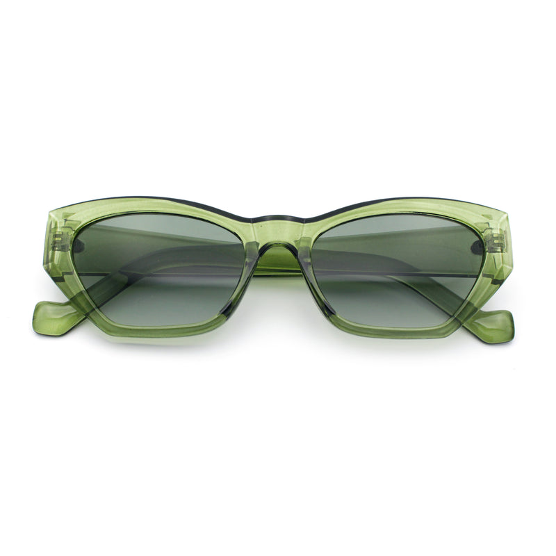 Womens Mod Thick Plastic Chunky Cat Eye Sunglasses
