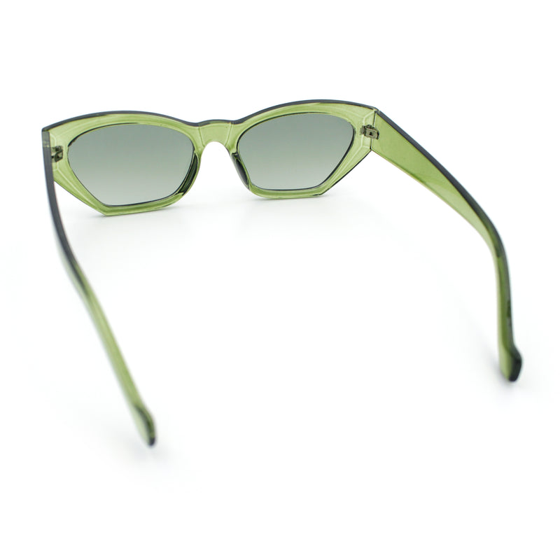 Womens Mod Thick Plastic Chunky Cat Eye Sunglasses