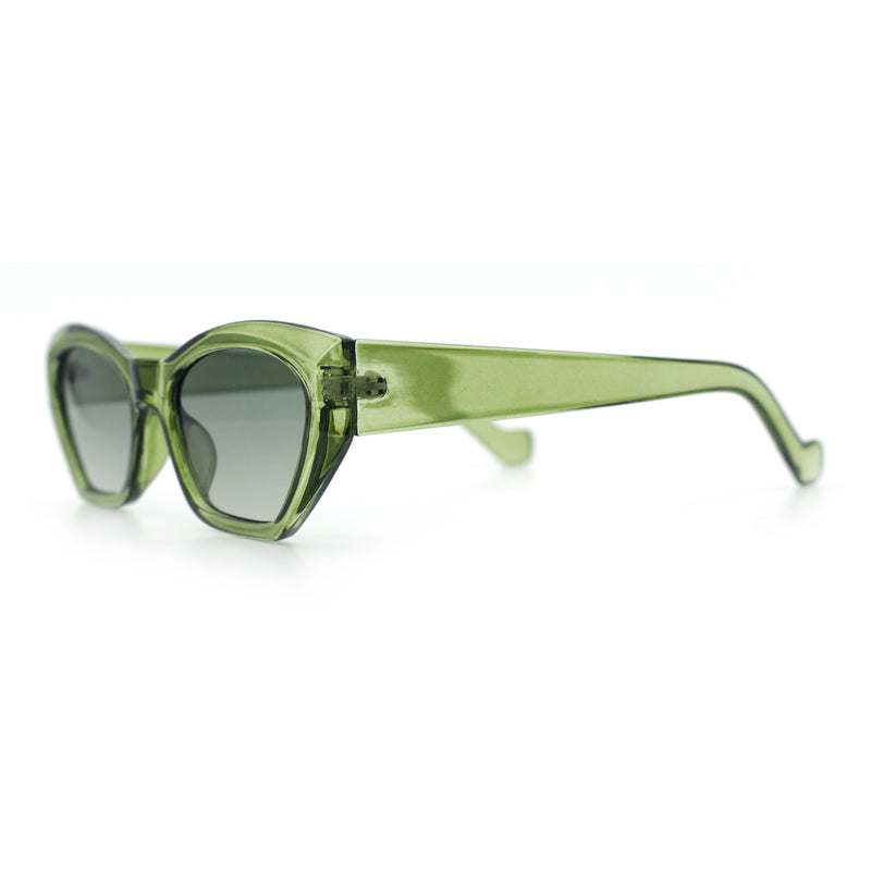 Womens Mod Thick Plastic Chunky Cat Eye Sunglasses