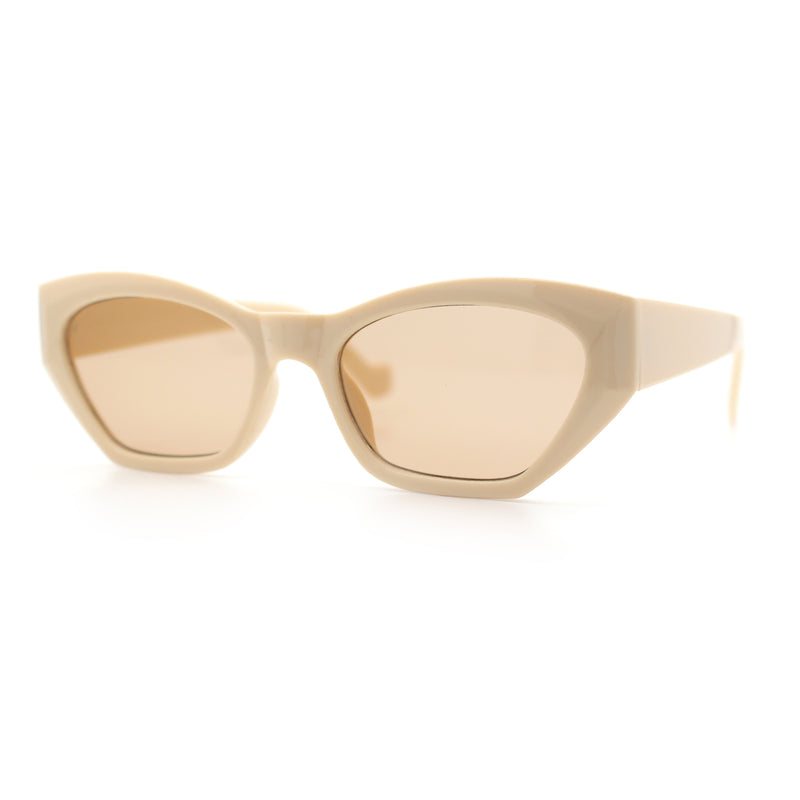 Womens Mod Thick Plastic Chunky Cat Eye Sunglasses