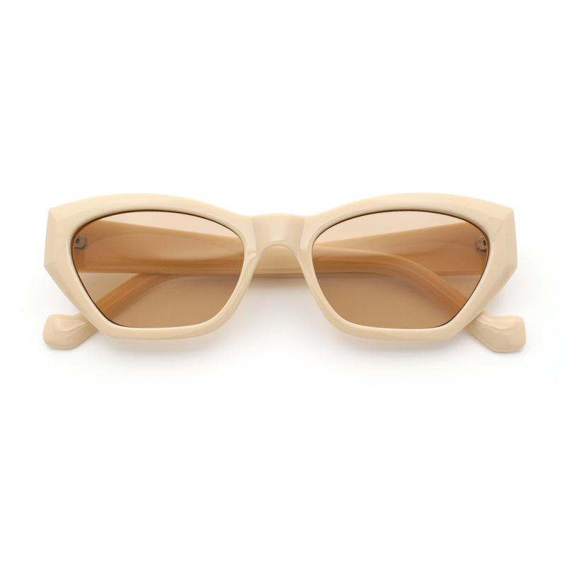 Womens Mod Thick Plastic Chunky Cat Eye Sunglasses