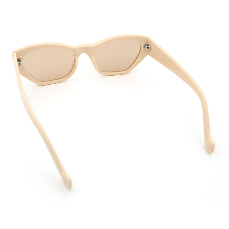Womens Mod Thick Plastic Chunky Cat Eye Sunglasses