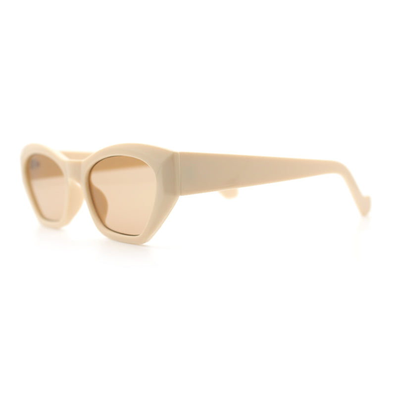 Womens Mod Thick Plastic Chunky Cat Eye Sunglasses