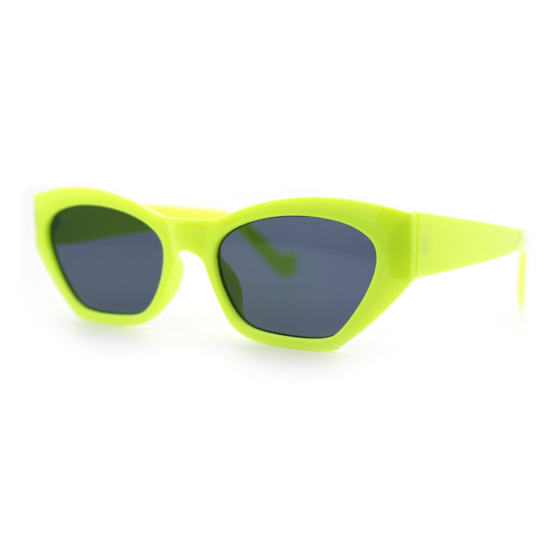 Womens Mod Thick Plastic Chunky Cat Eye Sunglasses