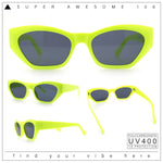 Womens Mod Thick Plastic Chunky Cat Eye Sunglasses