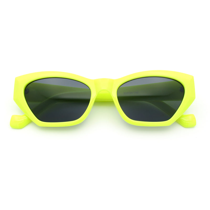 Womens Mod Thick Plastic Chunky Cat Eye Sunglasses
