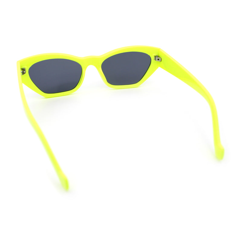Womens Mod Thick Plastic Chunky Cat Eye Sunglasses