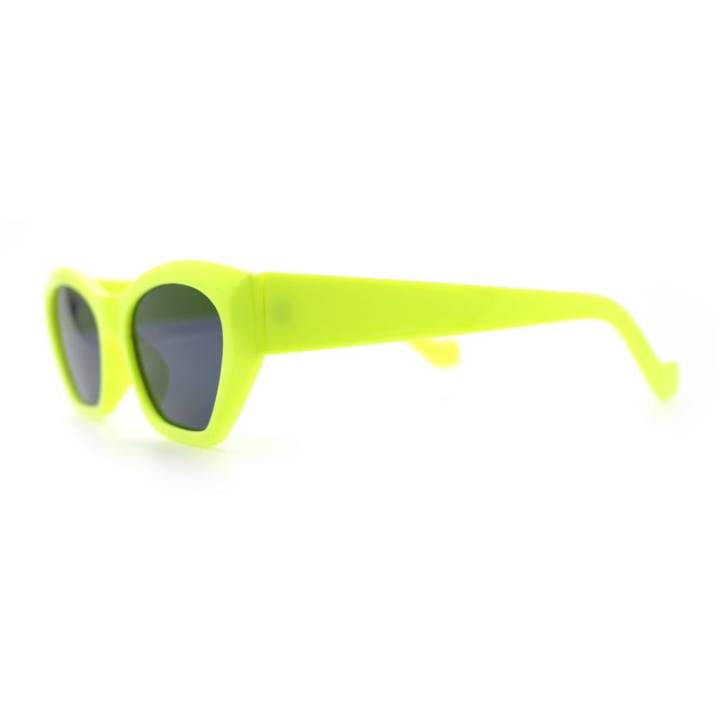 Womens Mod Thick Plastic Chunky Cat Eye Sunglasses