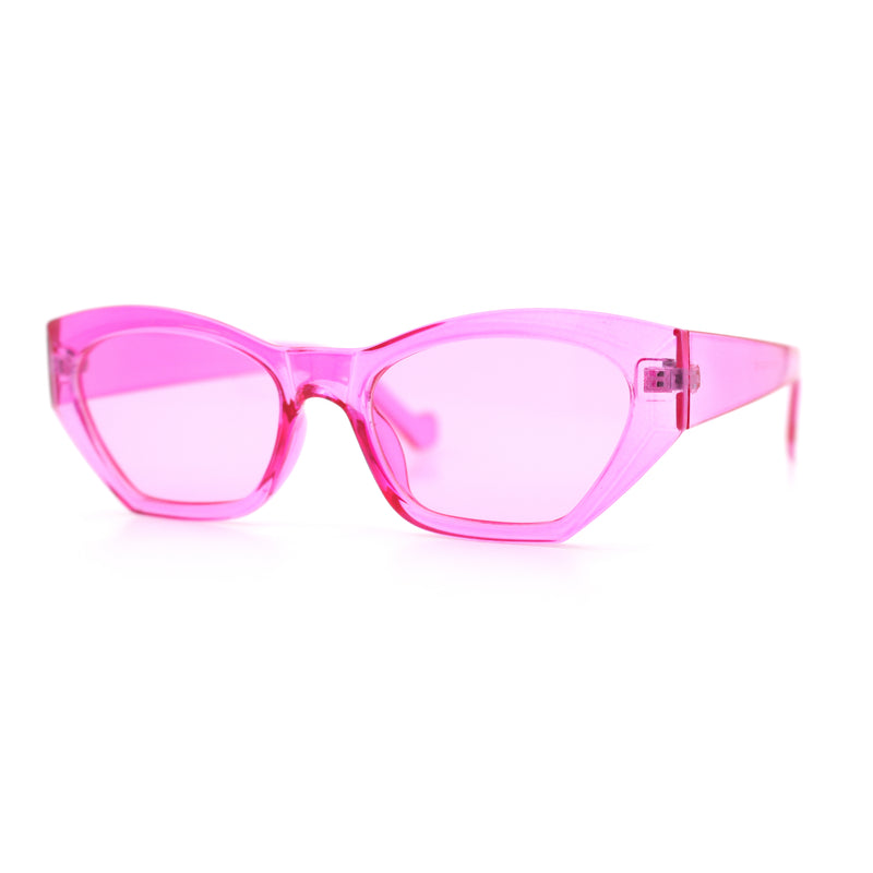 Womens Mod Thick Plastic Chunky Cat Eye Sunglasses