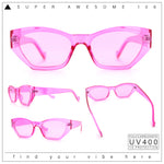 Womens Mod Thick Plastic Chunky Cat Eye Sunglasses