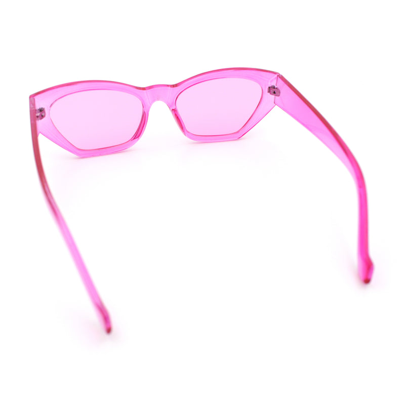 Womens Mod Thick Plastic Chunky Cat Eye Sunglasses