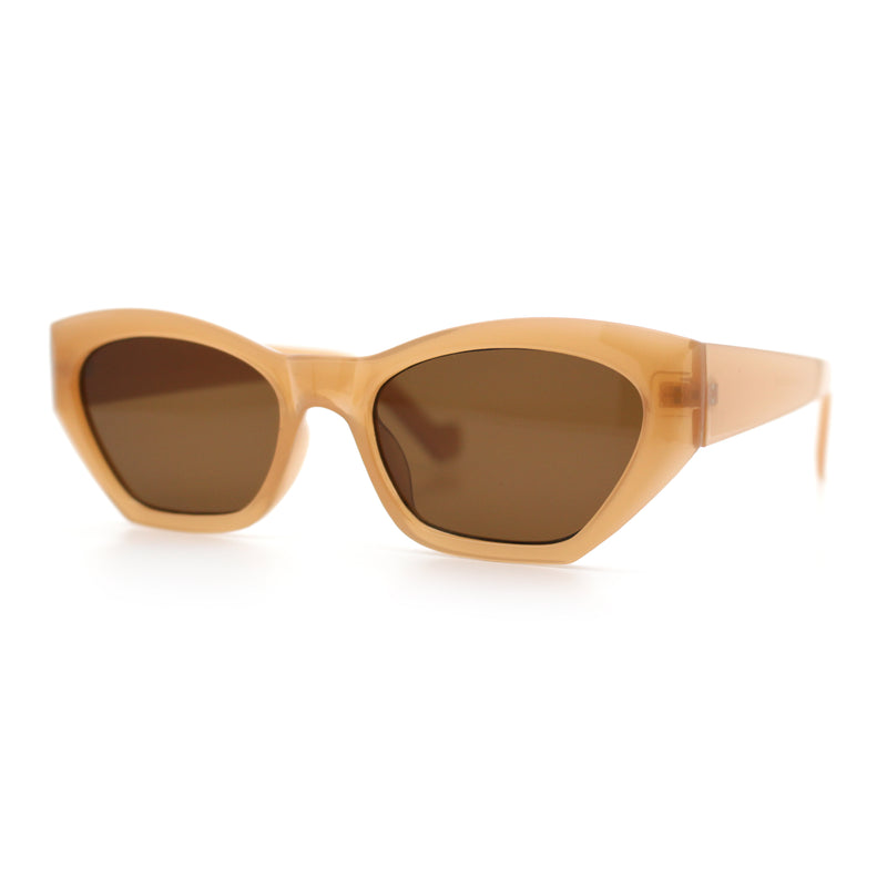 Womens Mod Thick Plastic Chunky Cat Eye Sunglasses