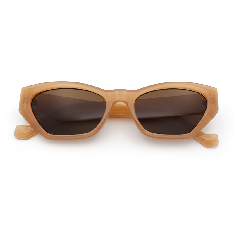 Womens Mod Thick Plastic Chunky Cat Eye Sunglasses