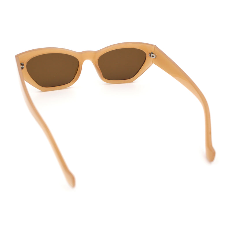 Womens Mod Thick Plastic Chunky Cat Eye Sunglasses