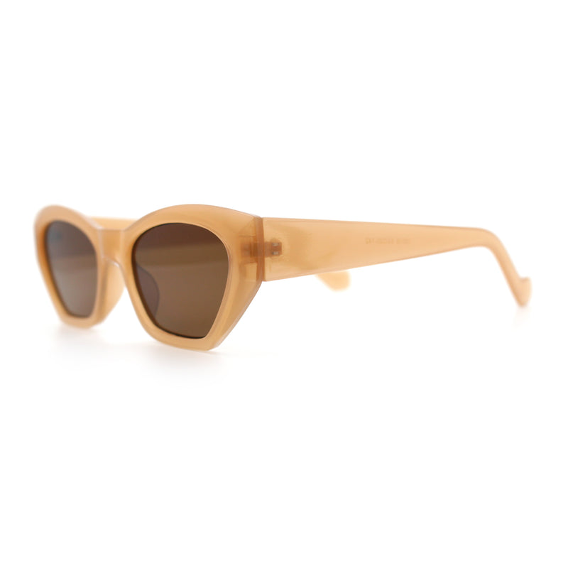 Womens Mod Thick Plastic Chunky Cat Eye Sunglasses