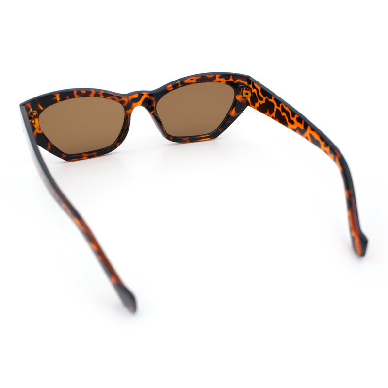 Womens Mod Thick Plastic Chunky Cat Eye Sunglasses